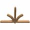 Ekena Millwork Redmond Smooth Timber Gable Bracket, Western Red Cedar, 60"W x 40"H x 3 1/2"D x 3 1/2"F, 16/12 Pitch GBW060X40X0404RED00SWR - alternate 3